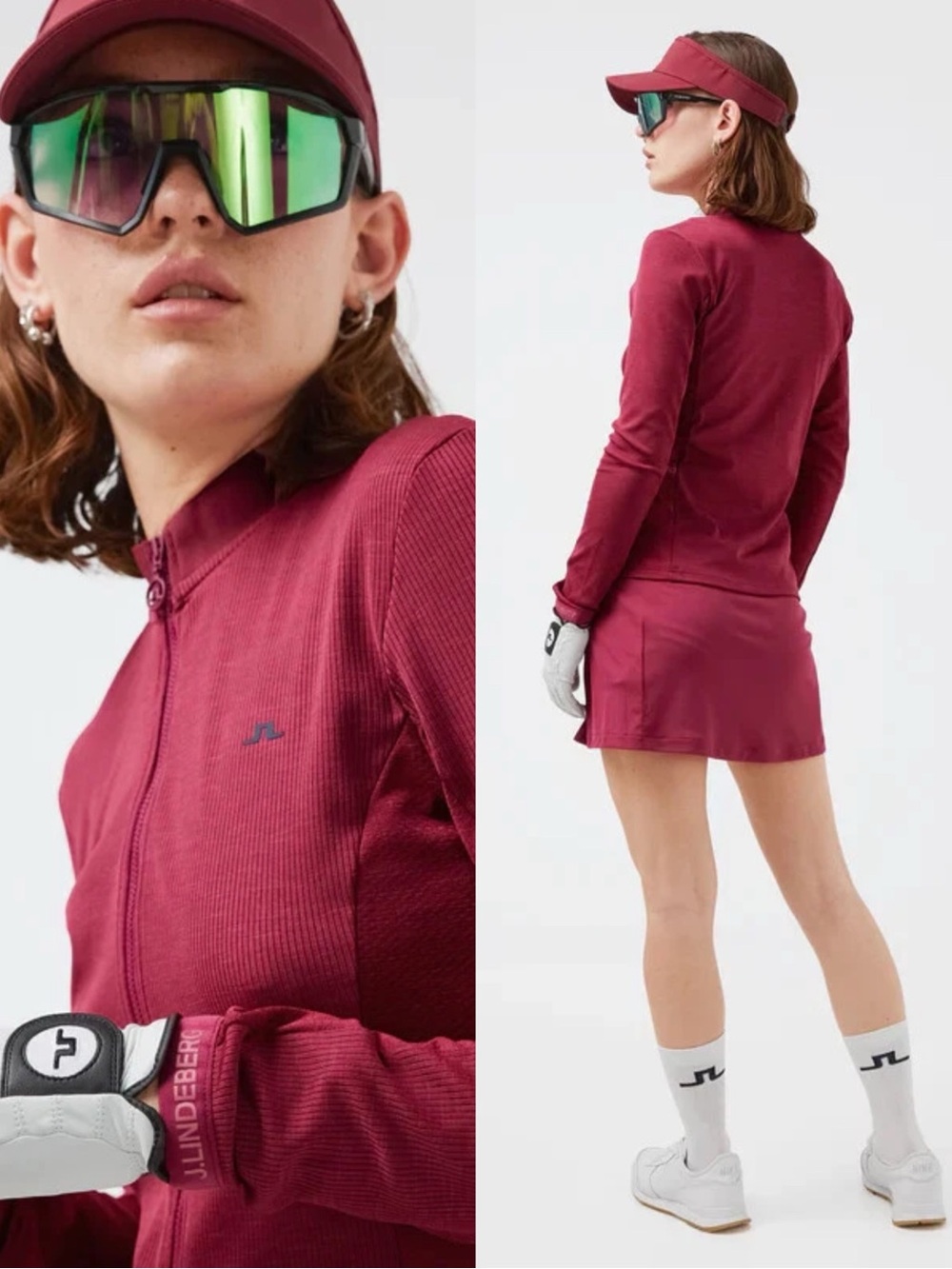 J. Lindeberg Lotte Golf Mid Layer Long Sleeve Shirt